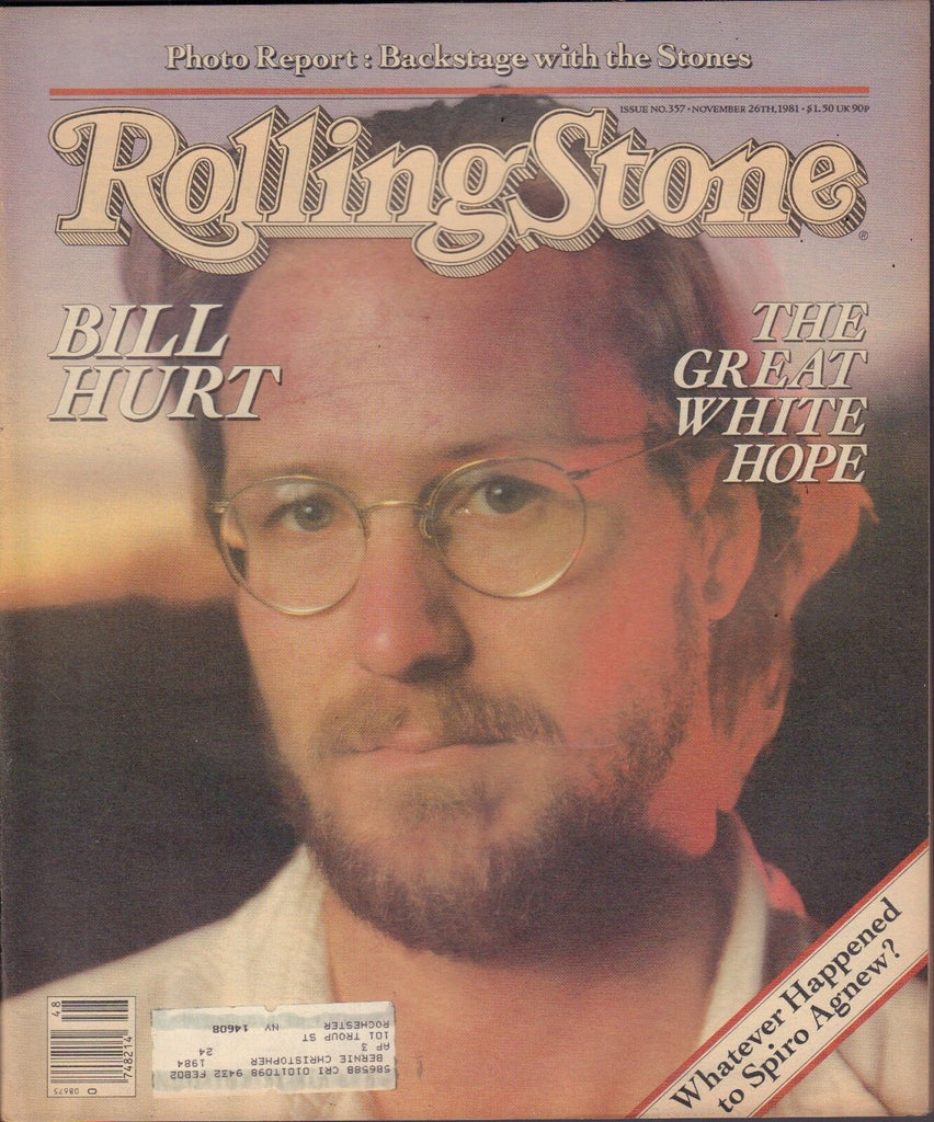 Rolling Stone November 26 1981 Bill Hurt Rolling Stones w/ML 122116DBE