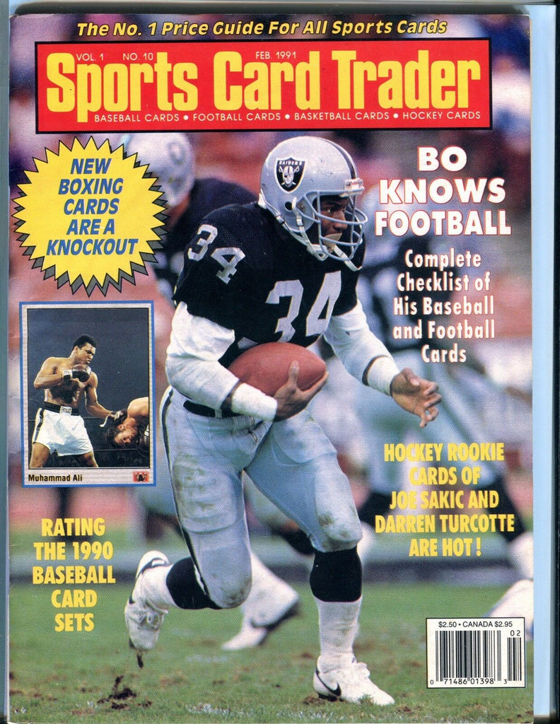 Sports Card Trader Magazine February 1991 Bo Jackson EX 051717nonjhe
