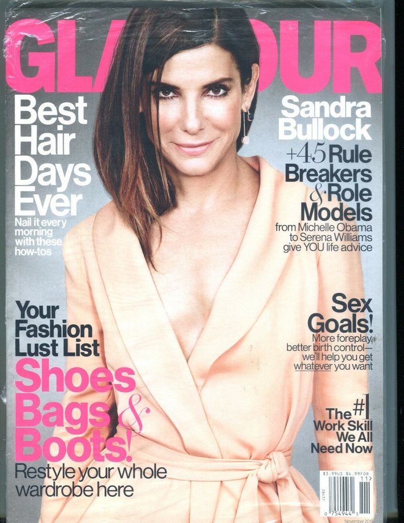 Glamour Magazine November 2015 Sandra Bullock Sealed EX No ML 050817nonjhe