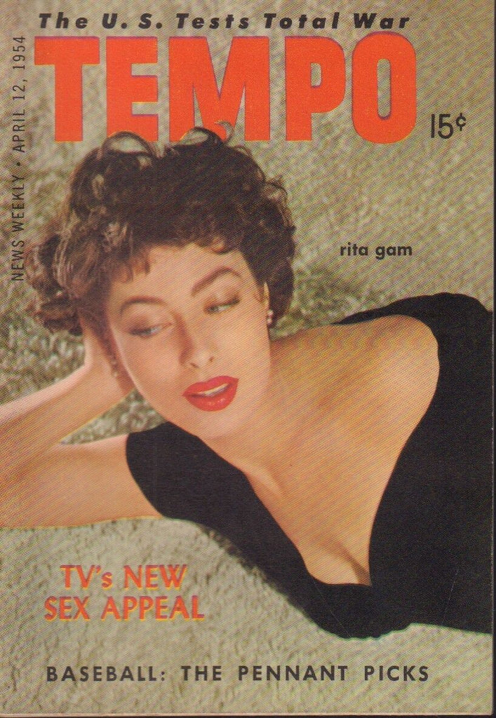Tempo Digest April 12 1954 Rita Gam Cheesecake Pin Up 091218AME2