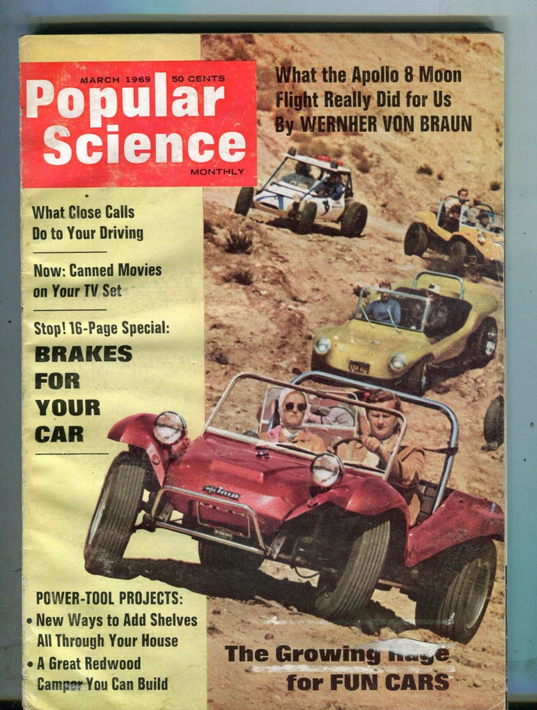 Popular Science Magazine March 1969 Fun Cars Brakes 062217nonjhe