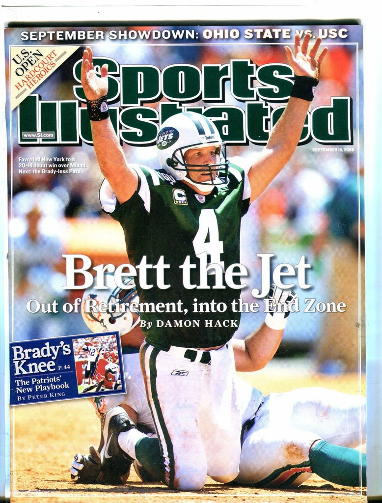 Sports Illustrated Magazine September 15 2008 Brett Favre EX No ML 050517nonjhe