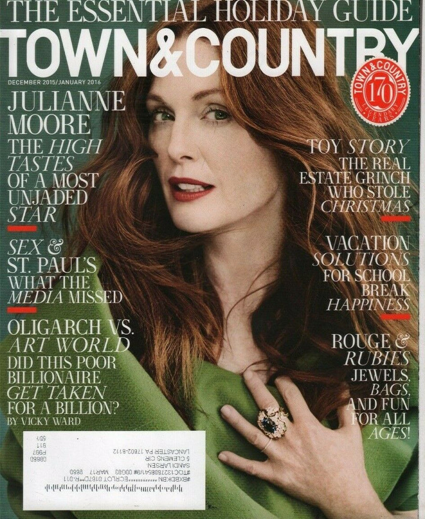 Town & Country December January 2016 Julianne Moore Vicky Ward w/ML 071219DBE