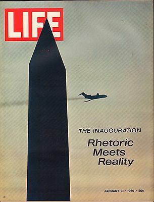 Life Magazine January 31 1969 Birthday, Rhetoric Meets Reality VG 042216DBE2