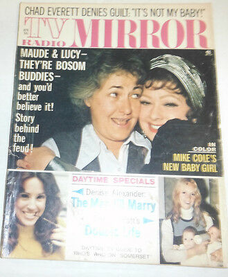 TV Radio Mirror Magazine Maude & Lucy & Mike Cole April 1973 NO ML 072914R