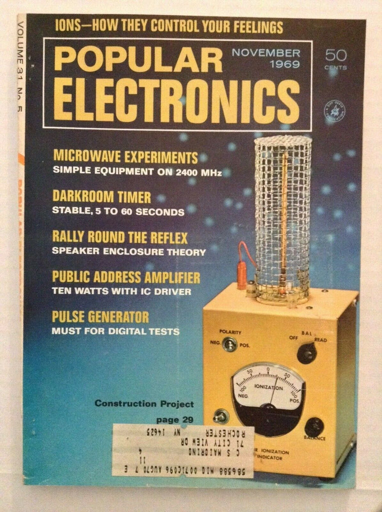 Popular Electronics Microwave Experiments November 1969 091119nonrh