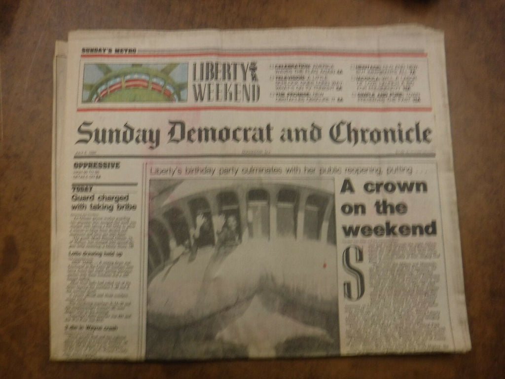 Rochester Democrat & Chronicle July 6 1986 Liberty VG No ML 022117nonjhe