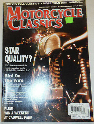 Motorcycle Classics Magazine Star Quality Bird On The Wire January 1997 012715R
