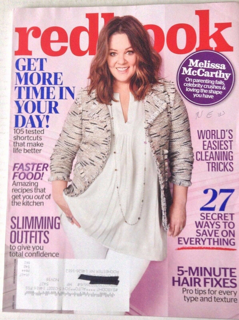 Redbook Magazine Melissa McCarthy Easy Cleaning Tricks April 2016 042917nonrh2