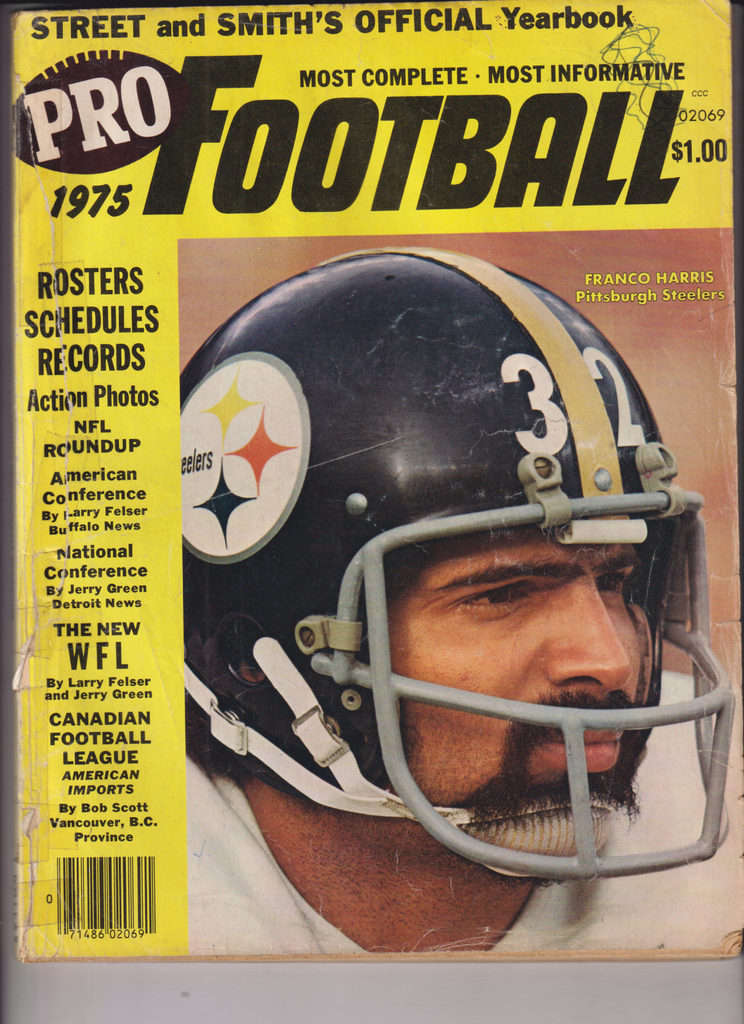 Street And Smith's Official Yearbook Franco Harris 1975 011120nonr