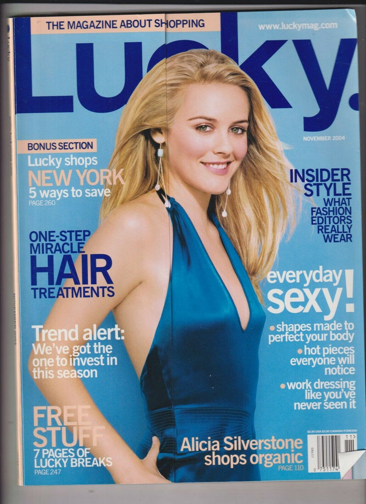 Lucky Magazine Alicia Silverstone Hair Treatments November 2004 030620nonr