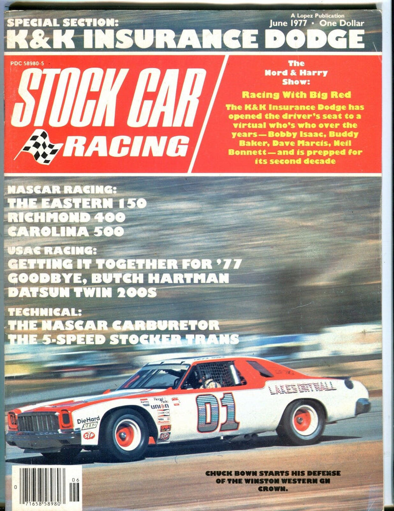 Stock Car Racing Magazine June 1977 Chuck Down EX No ML 051817nonjhe