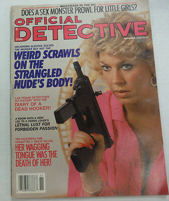 Official Detective Magazine Weirds Marks On Her Body November 1988 062015R