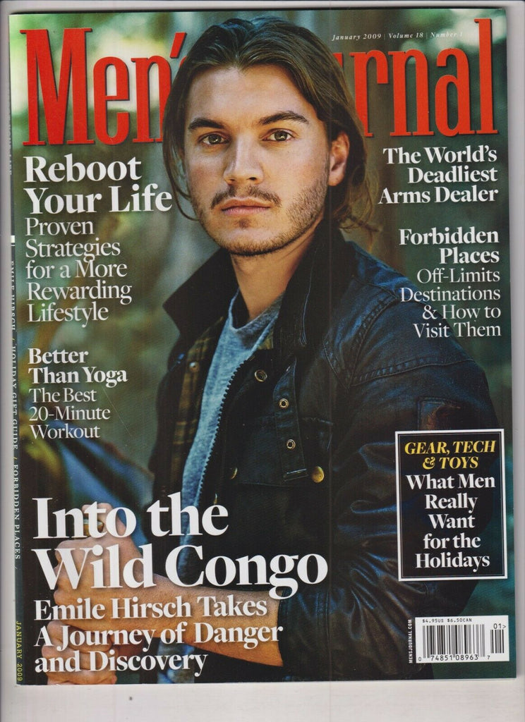 Men's Journal Mag Emile Hirsch Reboot Your Life January 2009 031320nonr