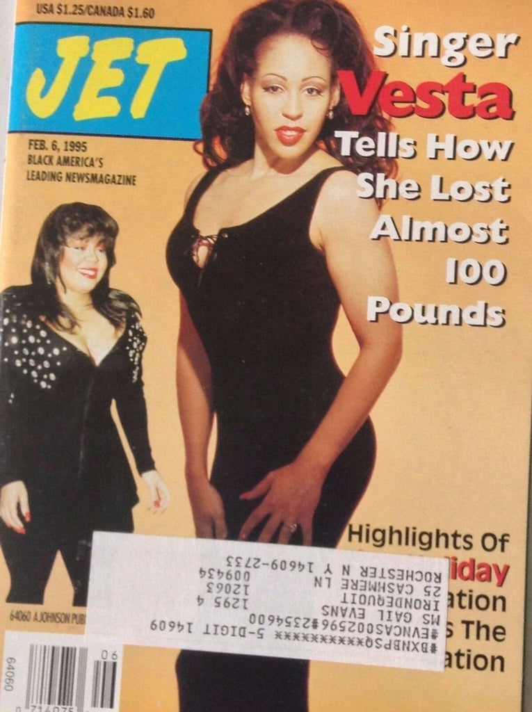 Jet Magazine Vesta Loses 100 Pounds February 6, 1995 090517nonrh