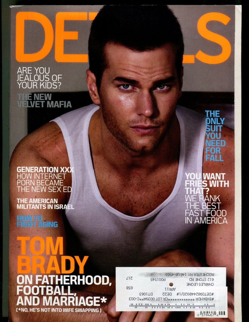 Details Magazine September 2009 Tom Brady EX w/ML 021717jhe