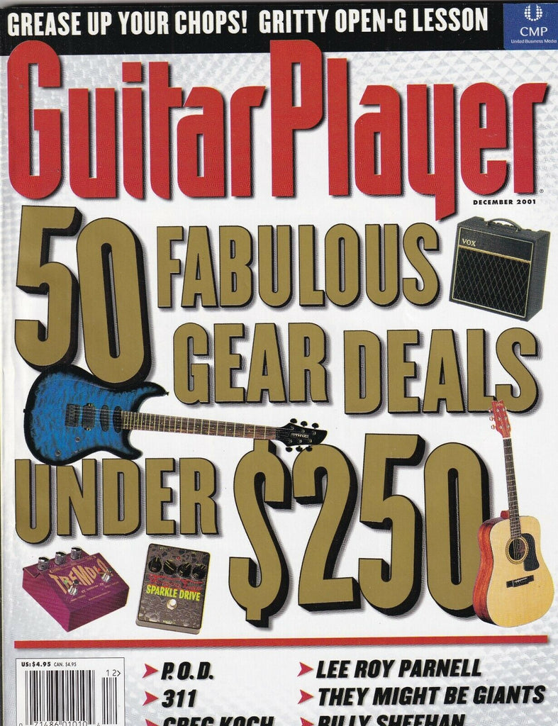 Guitar Player Magazine POD Greg Koch Lee Roy Parnell December 2001 100219nonr