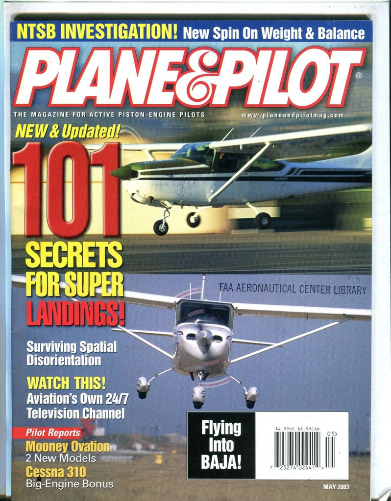 Plane & Pilot Magazine May 2003 Cessna 310 EX No ML FAA Library 101916jhe