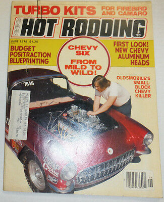 Popular Hot Rodding Magazine Chevy Six New Chevy Aluminum June 1979 122314R