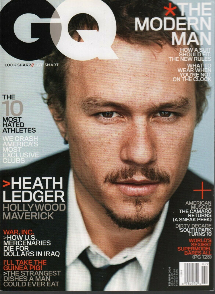GQ Men's Magazine February 2006 Heath Ledger 031120AME