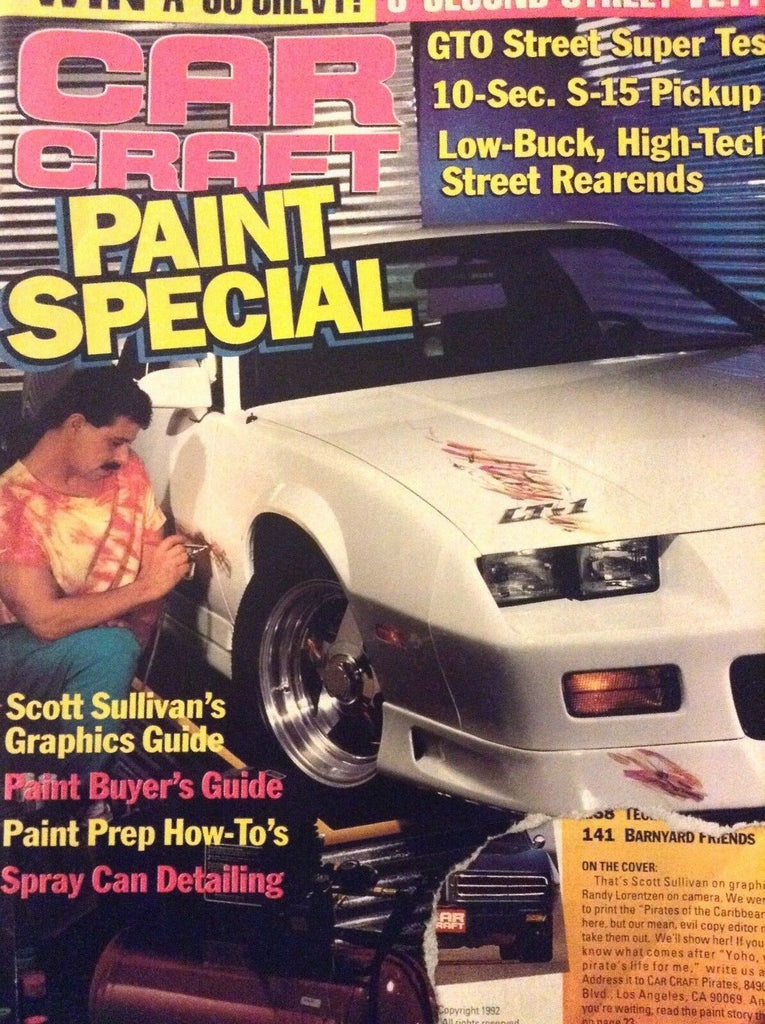 Car Craft Magazine Paint Special Scott Sullivan April 1992 010319nonrh