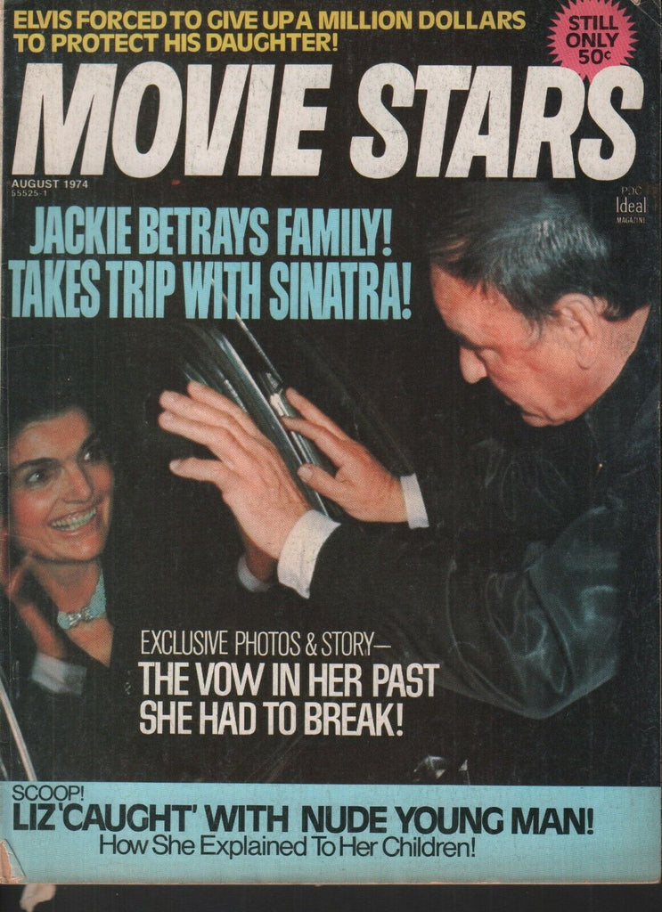 Movie Stars August 1974 Jackie Kennedy Frank Sinatra Liz Taylor 062019AME