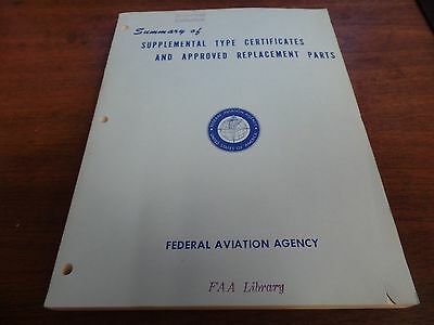 Supplemental Certificates Approved Replacement Parts Ex-FAA Library 022916ame3