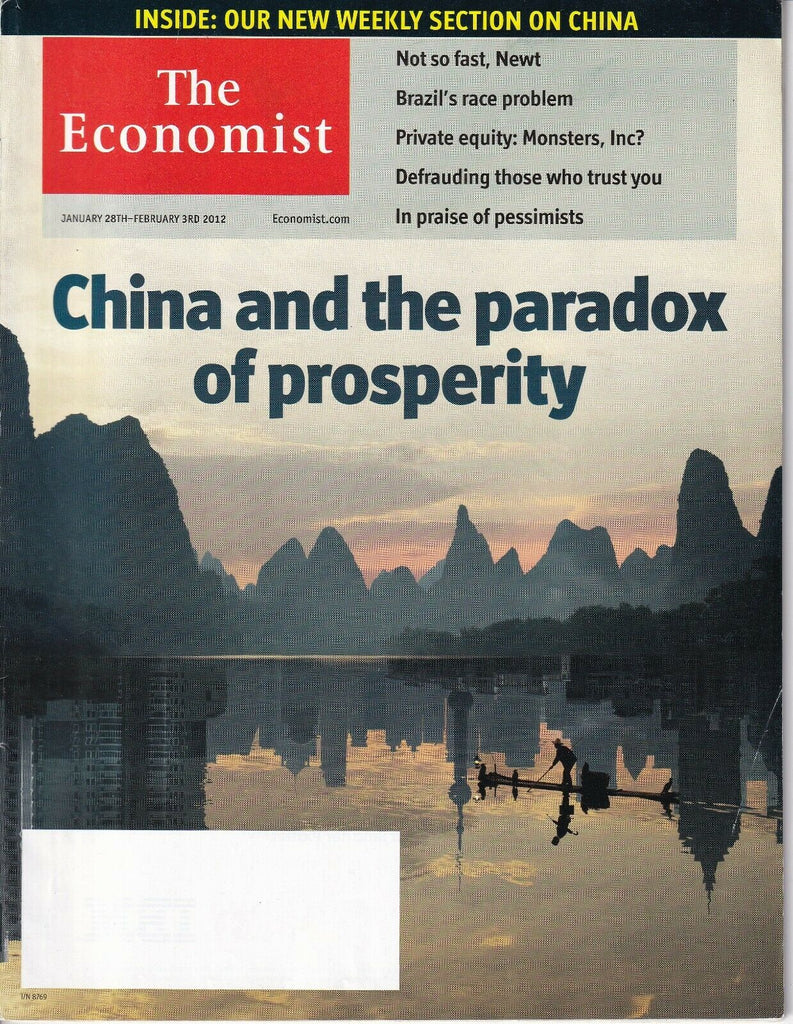 The Economist Magazine China And The Paradox Prosperity Feb 3, 2012 040819nonr