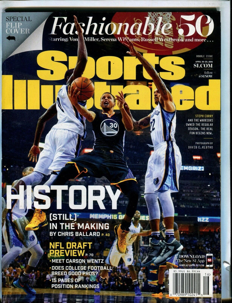 Sports Illustrated Magazine April 18-25 2016 Steph Curry EX No ML 021317jhe