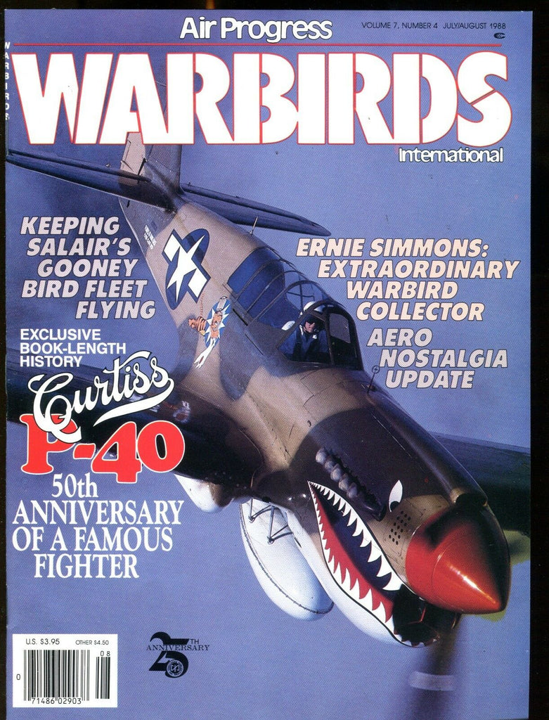 Air Progress Magazine Warbirds July/August 1988 Curtiss P-40 EX No ML 120216jhe