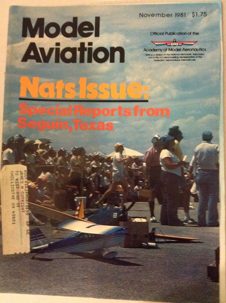 Model Aviation Magazine Nationals Issue November 1981 041417nonrh