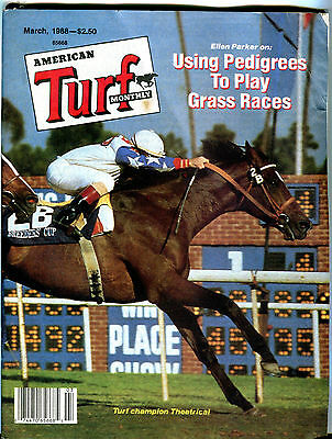 American Turf Monthly March 1988 Turf Champion Theatrical EX 022616jhe
