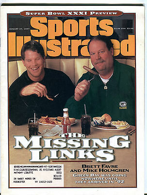 Sports Illustrated Magazine January 27 1997 Brett Favre Packers EX 022516jhe