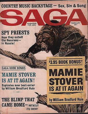 Saga Magazine for men February 1964 Country Music Backstage Gd 122915DBE2