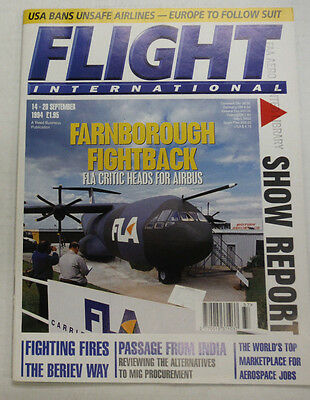 Flight International Magazine Farnborough Fightback September 1994 FAL 060915R2