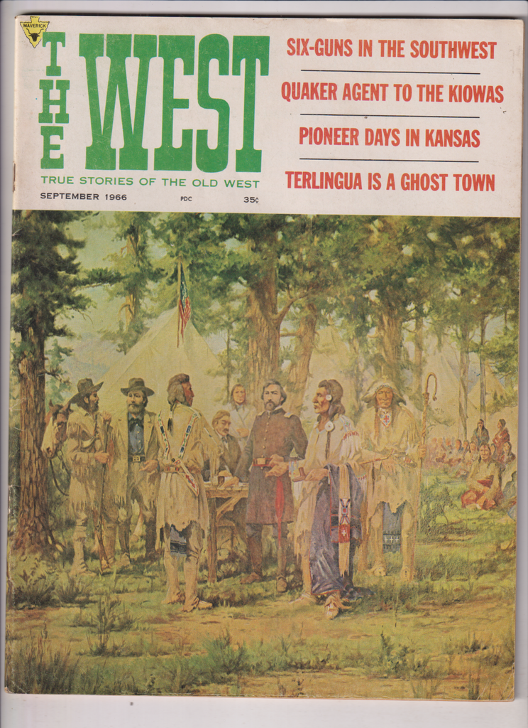 The West Mag Six Guns In The Southwest & Quaker Agent September 1966 122719nonr