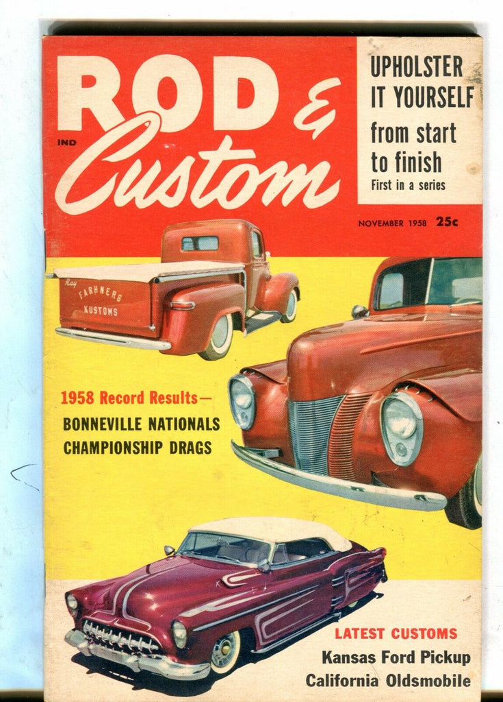 Rod & Custom Magazine November 1958 Bonneville Nationals EX 042517nonjhe