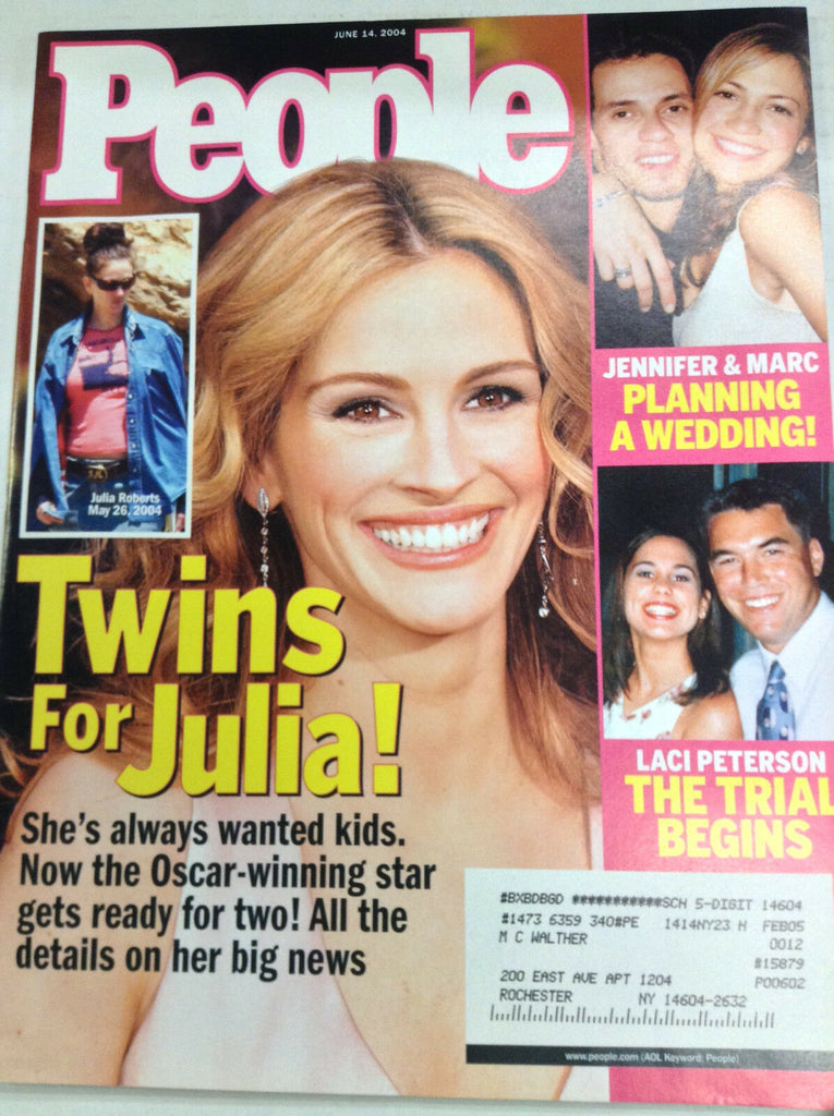 People Magazine Julia Roberts Having Twins June 14, 2004 050417nonr