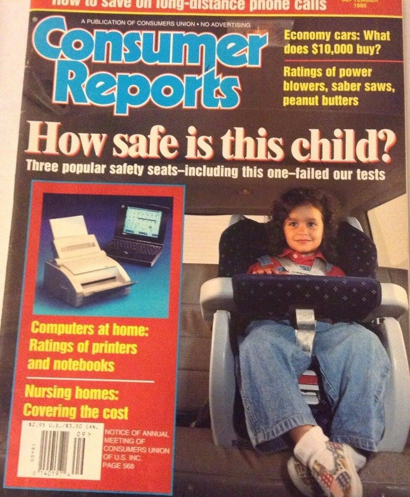 Consumer Reports Magazine How Safe Are The Children September 1995 072617nonrh