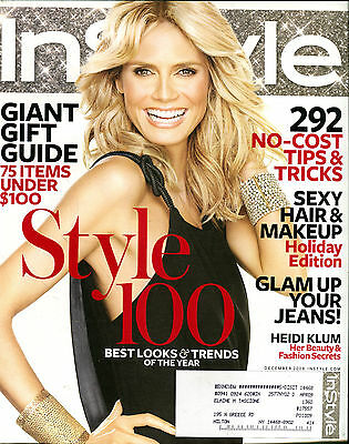 In Style Magazine December 2008 Heidi Klum EX 022516jhe