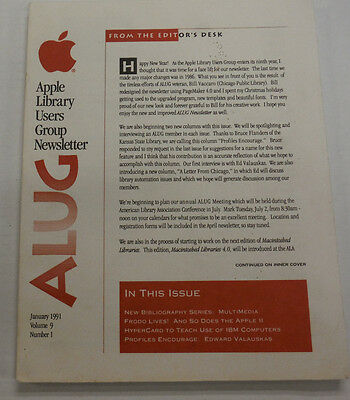 Apple Library Users Group Magazine Frodo Lives & Hypercard January 1991 100214R1
