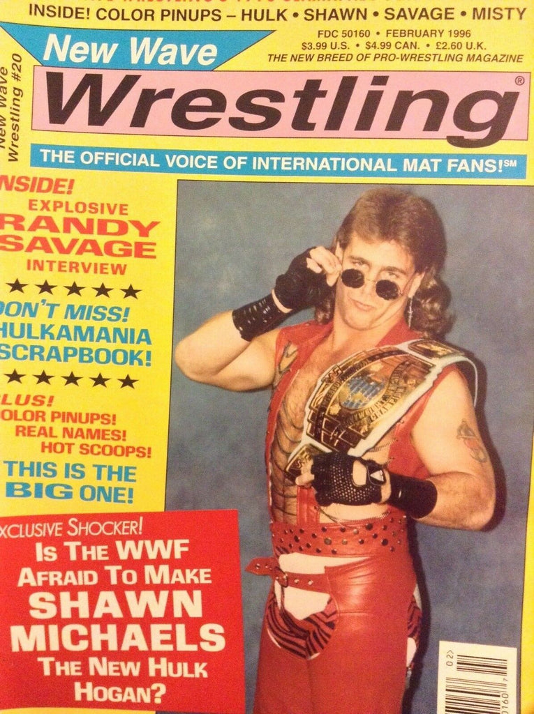 New Wave Wrestling Magazine Shawn Michaels February 1996 041818nonrh