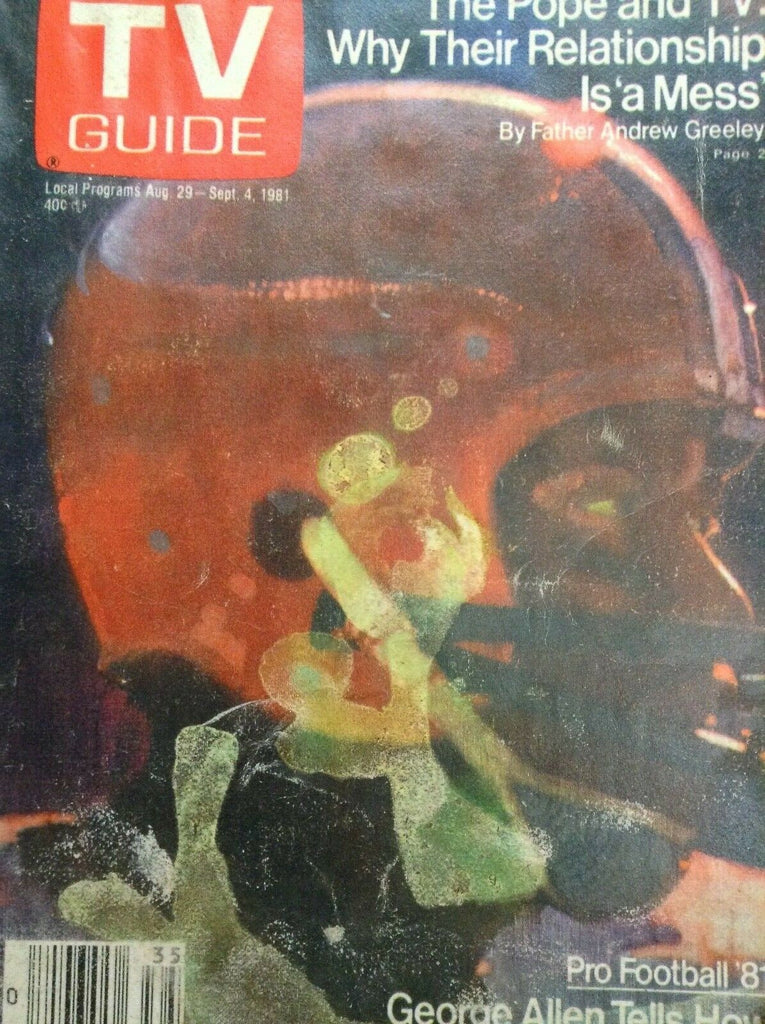 TV Guide Magazine Pope And TV George Allen August/September 4, 1981 012219nonr