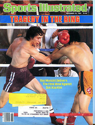 Sports Illustrated Magazine November 22 1982 Ray Mancini EX 071916jhe