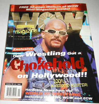 Wow Magazine Stone Cold Steve Austin 32-Pages Of Women November 1999 082014R