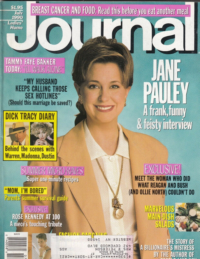 Ladies' Home Journal Mag Jane Pauley Dick Tracy Diary July 1990 093019nonr