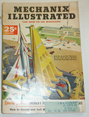 Mechanix Illustrated Magazine Will We Beat The Russians January 1956 022015r