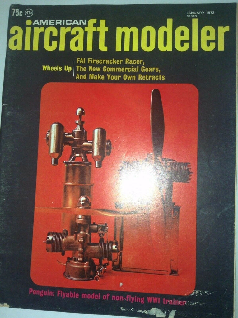 Aircraft Modeler Magazine FAI Firecracker Racer january 1972 041717nonrh