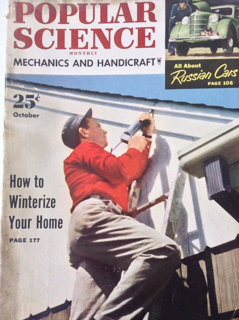 Popular Science Magazine Winterize Your Home October 1951 082917nonrh