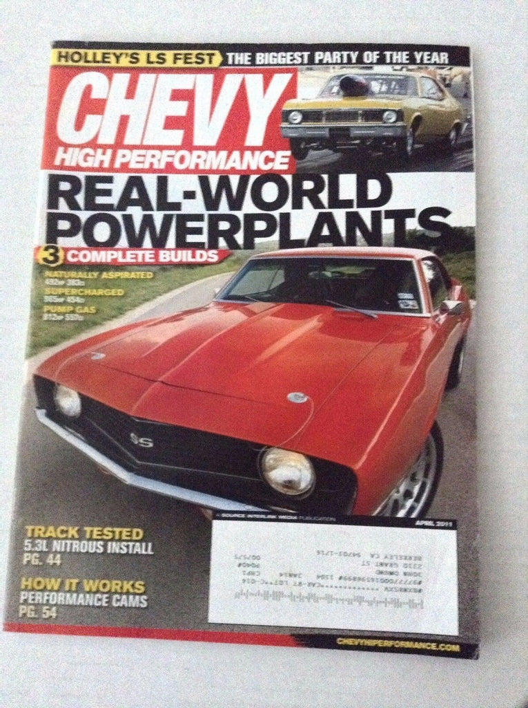Chevy High Performance Magazine Real Powerplants April 2011 031317NONRH